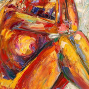 Abstract Women's Nude Oil Painting Sexy Body Art Canvas