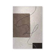 Minimalist Brown Beige Abstract Texture Canvas
