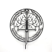 Iron Metal Cross Shaped Wall Hanging Wall