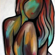 Abstract Women's Nude Oil Painting Sexy Body Art Canvas