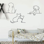 Popular Animal Metal Block Crafts Wall Decorations Hanging