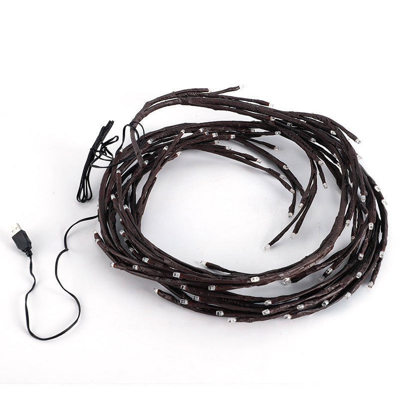 Winter Holiday Rattan Glow Light