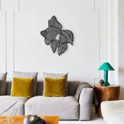 Panda Art Metal Wall Sticker Silhouette Decoration