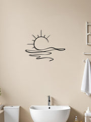 Modern Abstract Sun Line Metal Iron Wall Decor