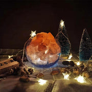 Himalayan Crystal Salt Lamp Creative Glass Blue
