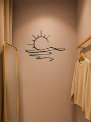 Modern Abstract Sun Line Metal Iron Wall Decor