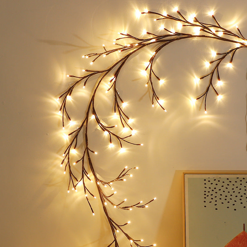 Winter Holiday Rattan Glow Light