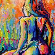 Abstract Women's Nude Oil Painting Sexy Body Art Canvas