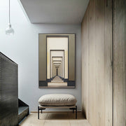 Modern Industrial Abstract Visual Canvas Painting