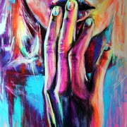 Abstract Women's Nude Oil Painting Sexy Body Art Canvas