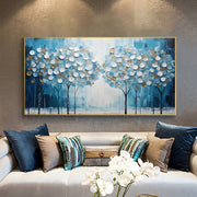 Blue Tree of Life Abstract Canvas Art
